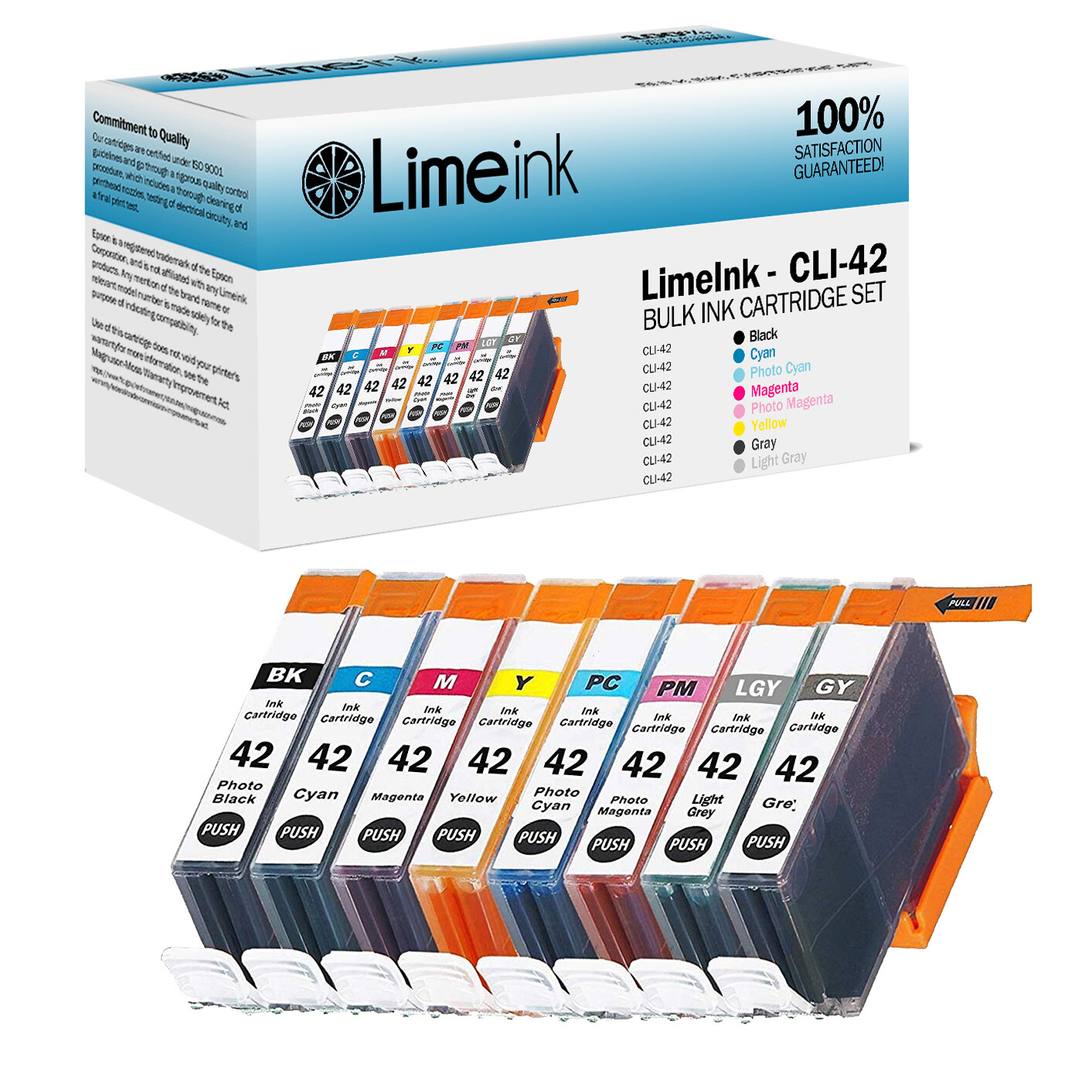 Ink Cartridges For Canon CLI-42 Printer chip for Pixma Pro-100 Pro-100s Pro100