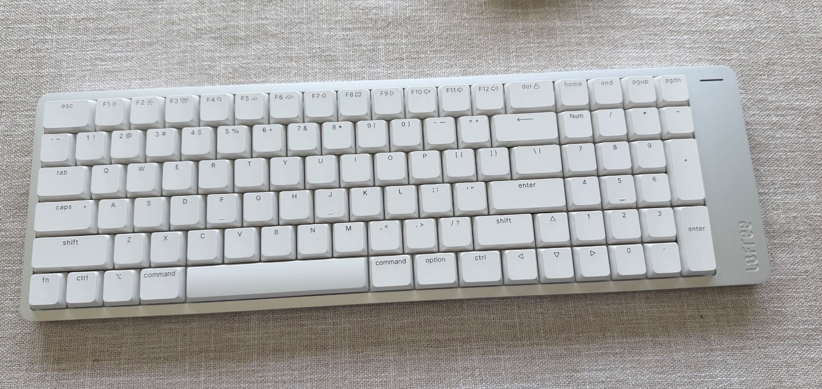 Lofree Flow 2 100 Low profile Mechanical Keyboard for Mac Apple Silver Surfer
