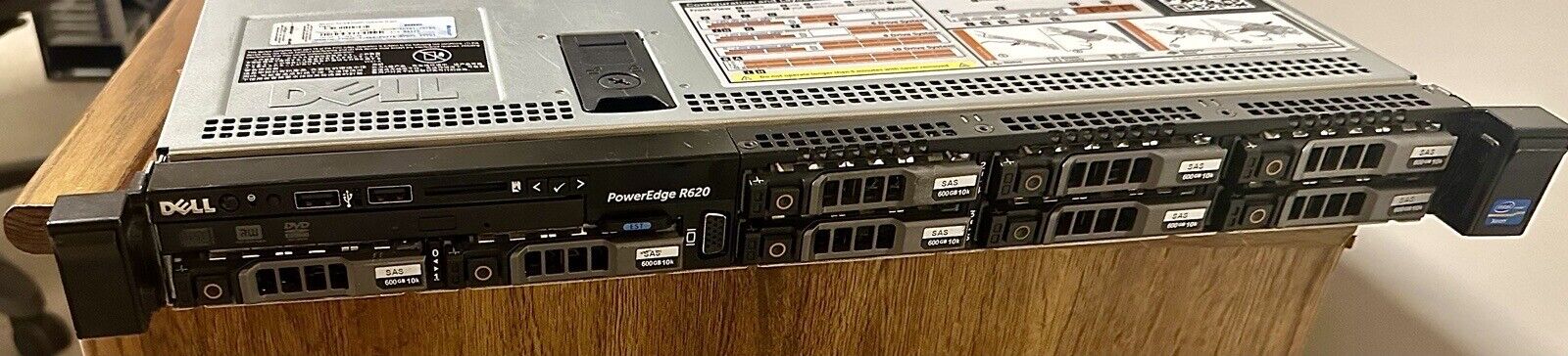 Dell PowerEdge R620 8SFF 2x Xeon E5-2650 V2 @ 2.60GHz 4.8TB 128GB RAM H710P Mini