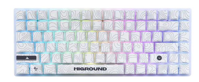 Higround Trailhead 65 Snowstone Mechanical Keyboard 50034632032 - 86690