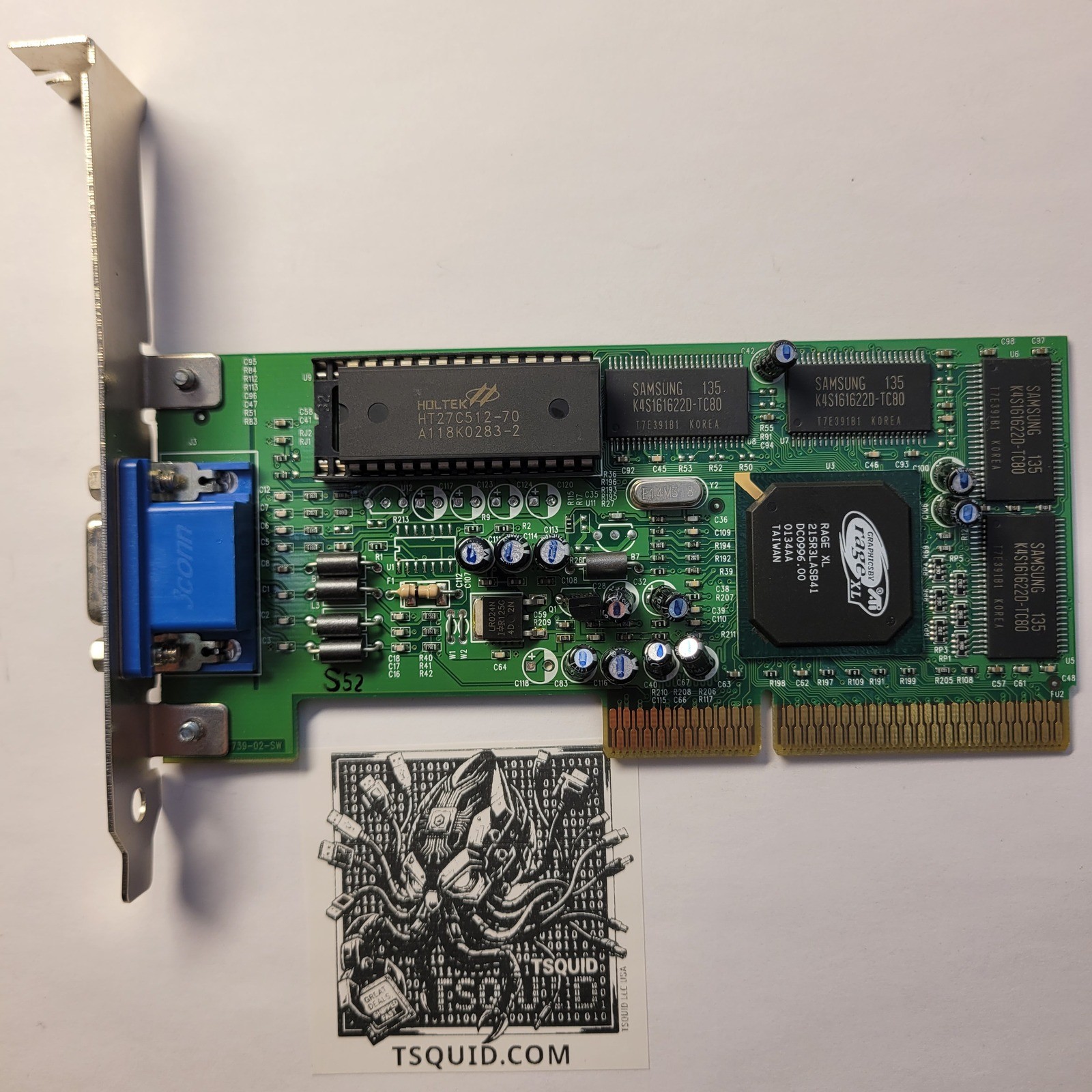 ATI Rage XL 8MB AGP VGA Video Graphics Card 024-31010 00203 Vintage Retro PC GPU