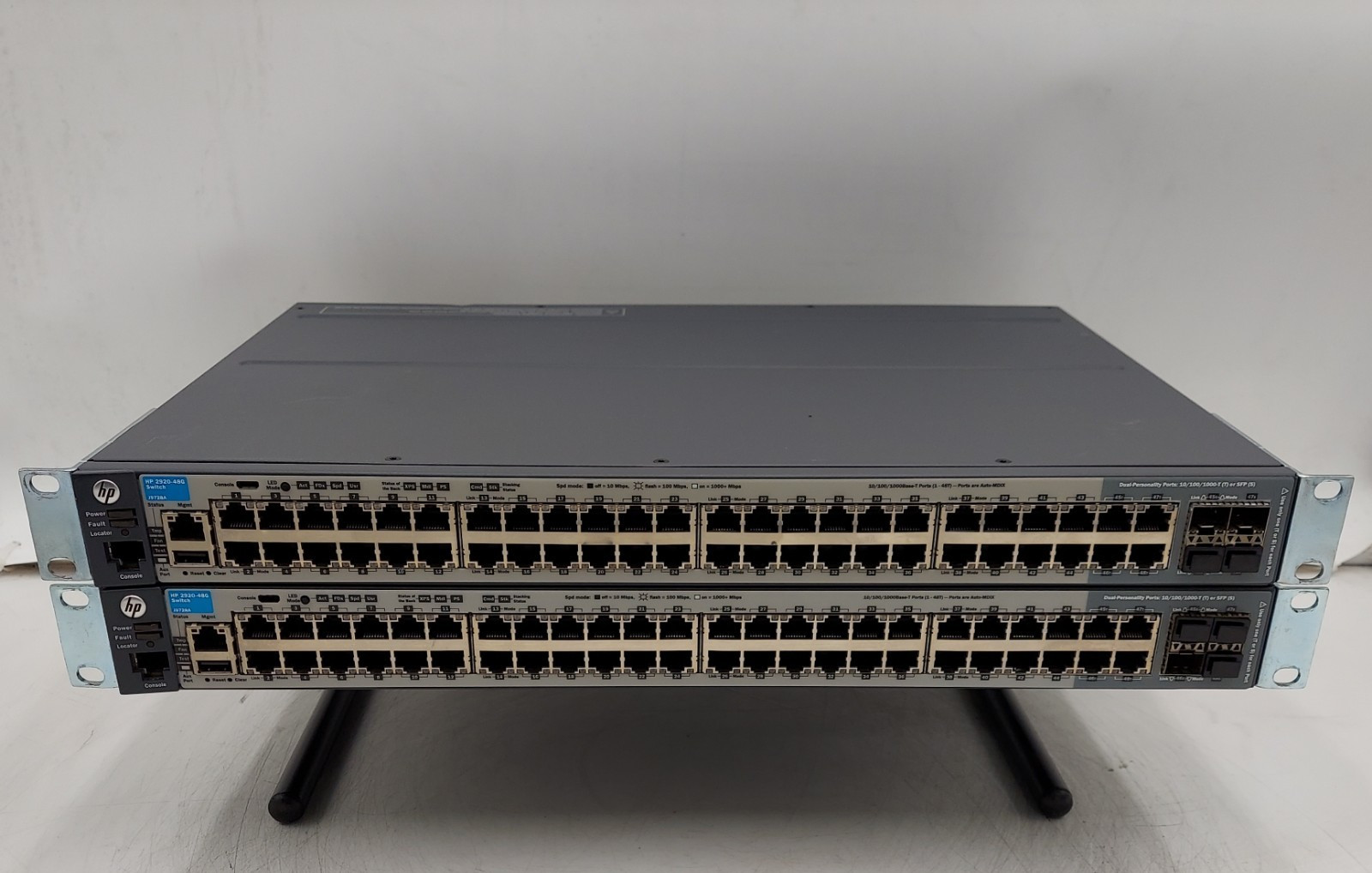 LOT OF 2 HP J9728A 48-Port Managed Ethernet Switch 2920-48G