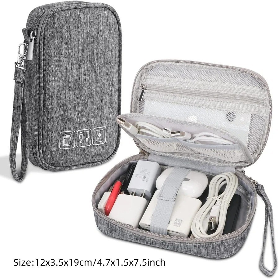 Travel Cable Storage Bag Waterproof Portable Electronic Organizer Case