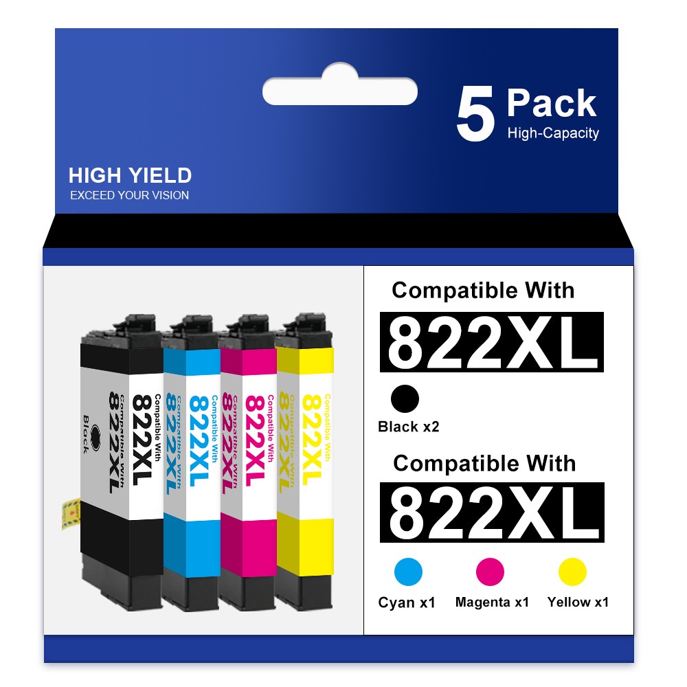 822XL T822XL Ink Cartridges For Epson WorkForce Pro WF-3820 WF-4820 WF-4830 LOT