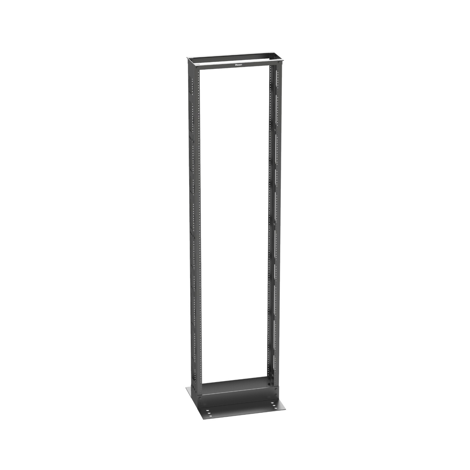 Panduit R2P6S 6 inch Deep 2-Post Steel Standard Equipment Rack 45RU Black