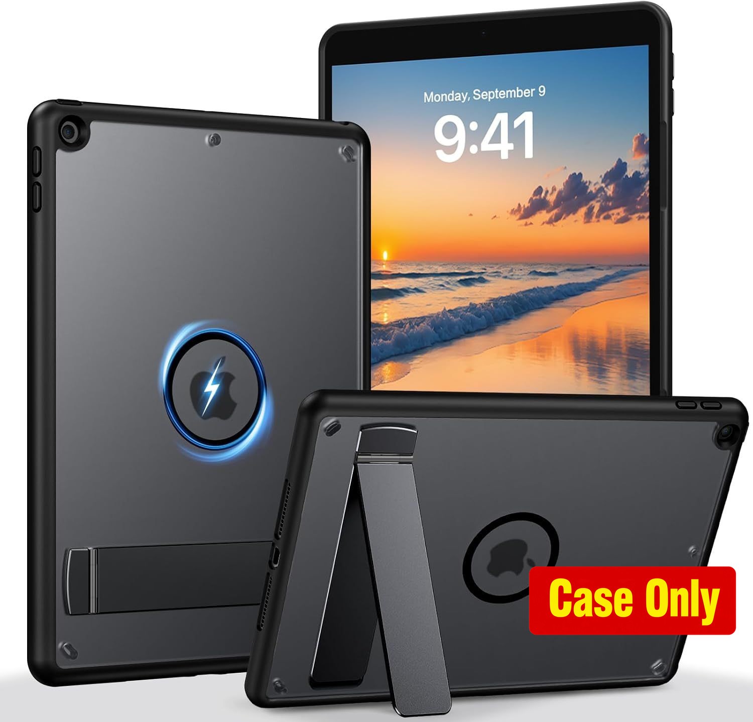 Case for iPad 9th Generation 10.2, Slim Translucent Matte with Kickstand Design