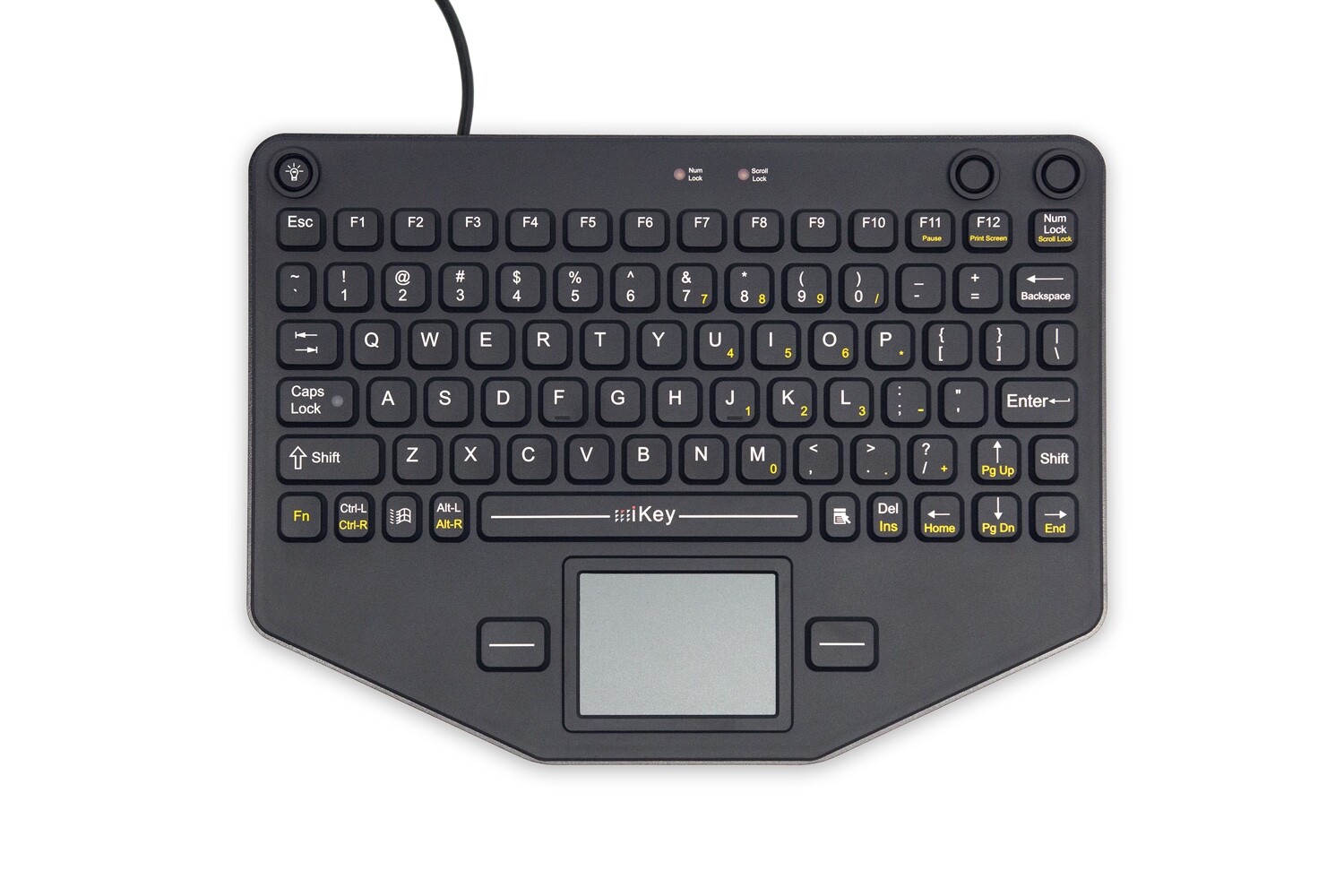 iKey SL-80-TP Compact USB Mobile Keyboard with Touchpad