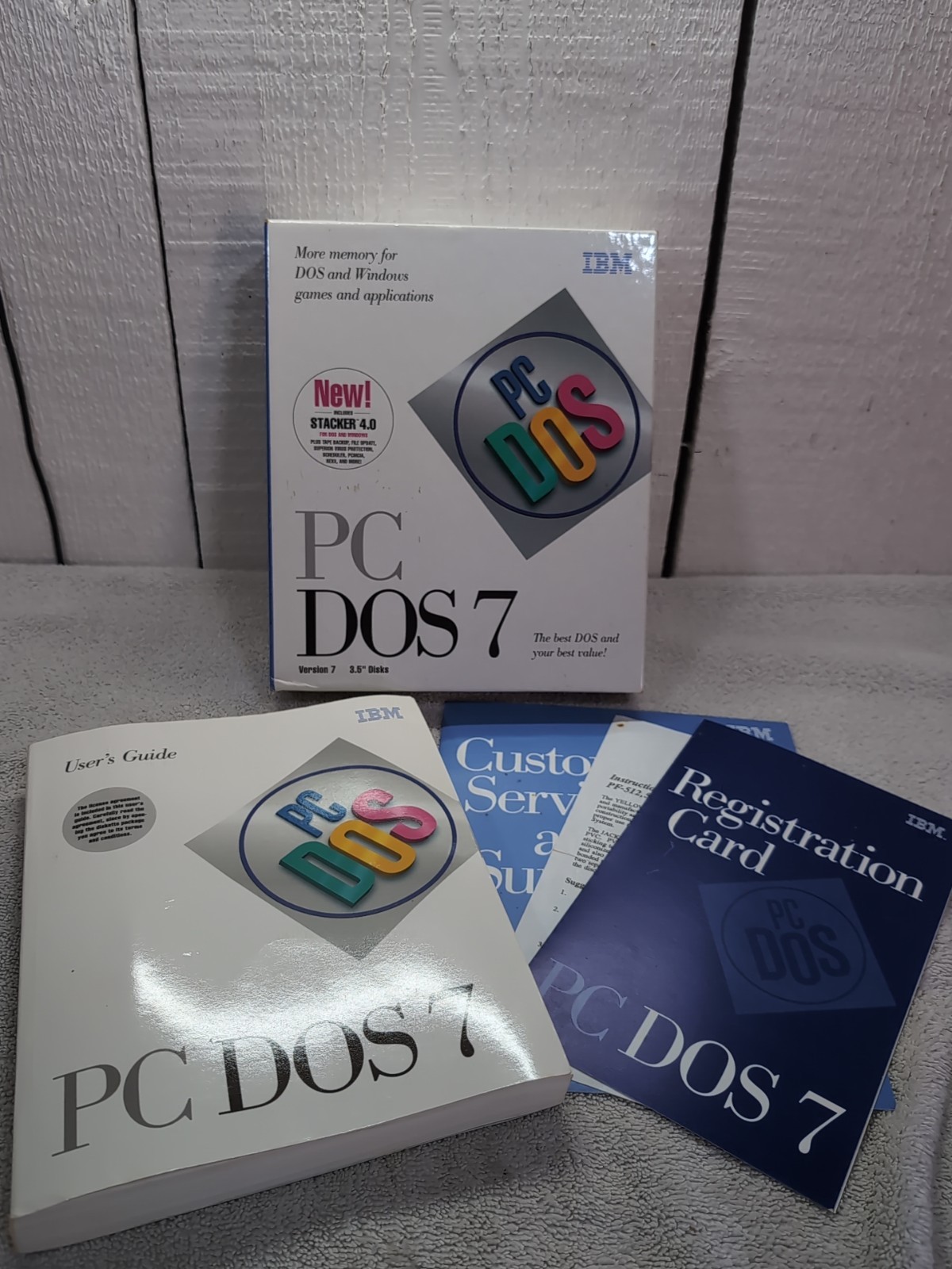 Vintage 1995 IBM PC DOS 7 Original Edition Big Box Manual ONLY