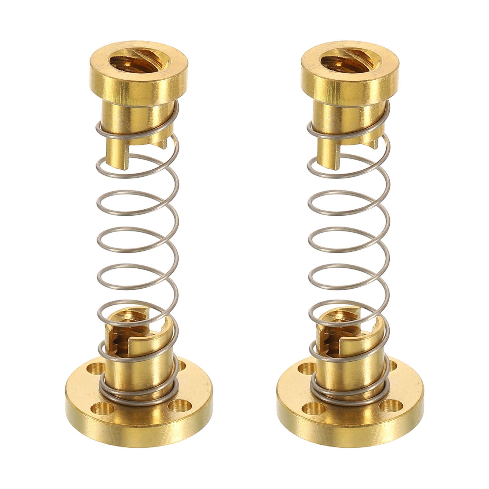 2Pcs Anti Backlash Spring Loaded Nut 2mm Pitch 4 Start 8mm 3.5mm Holes
