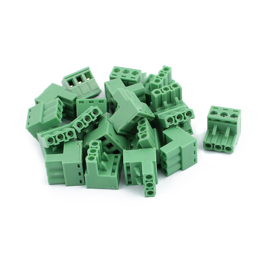 20Pcs 300V KF2EDGK 5.08mm Pitch 3-Pin PCB Screw Terminal Block Connector
