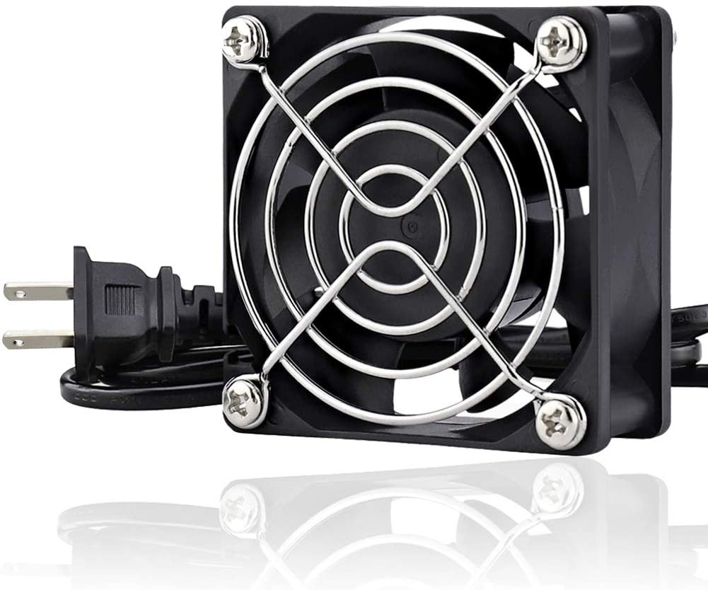 Cooling Fan Dual Ball Bearings Ac Plug 110 Volts Computers & Accessories Power  