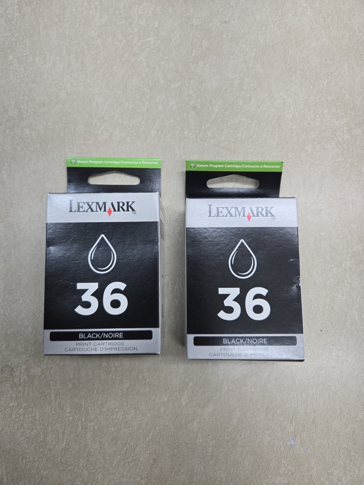 Genuine Lexmark 36 2PK Ink Cartridges Box X Series X4650 X3650 175 Pages Each