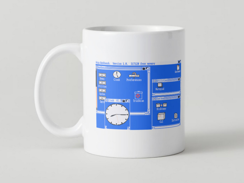 Commodore Amiga Workbench Mug - 11 Oz Coffee Mug - BEST GIFT FOR AMIGA FAN