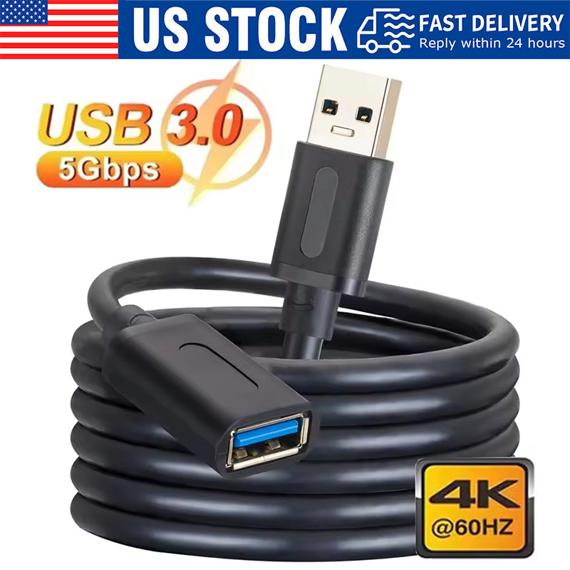USB3.0 Extension Cable High Speed Extender Cord Adapter TypeA Male to Female Lot