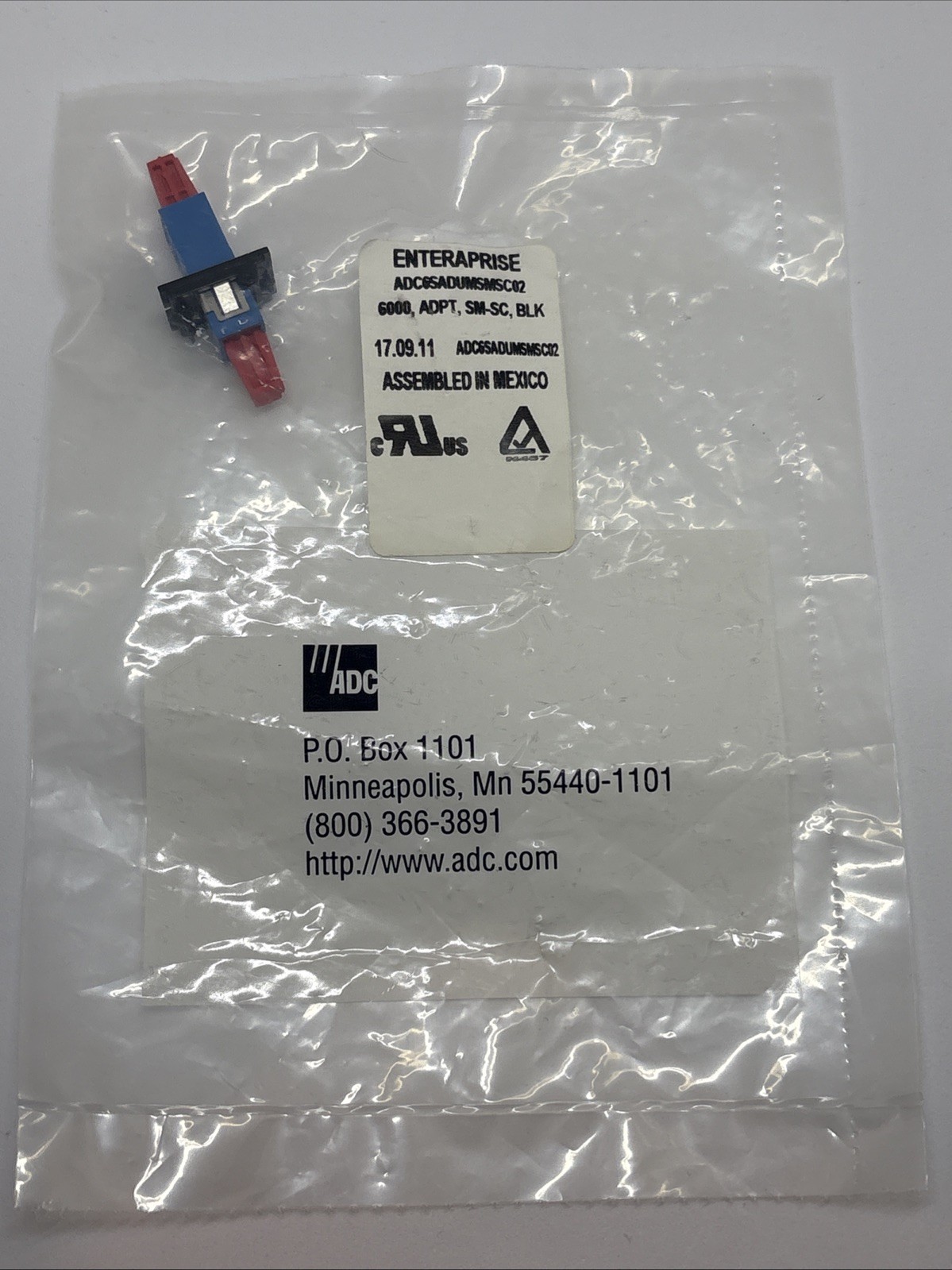 CommScope ADC6SADANSMSC02 SC/APC Simplex Fiber Optic Adapter Panel Lot of 21 New