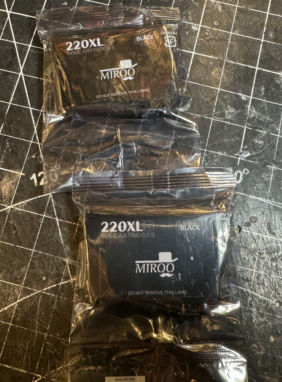 Miroo 220XL  Black Ink Cartridge , Compatible With Epson Printer.  Pack Of Two