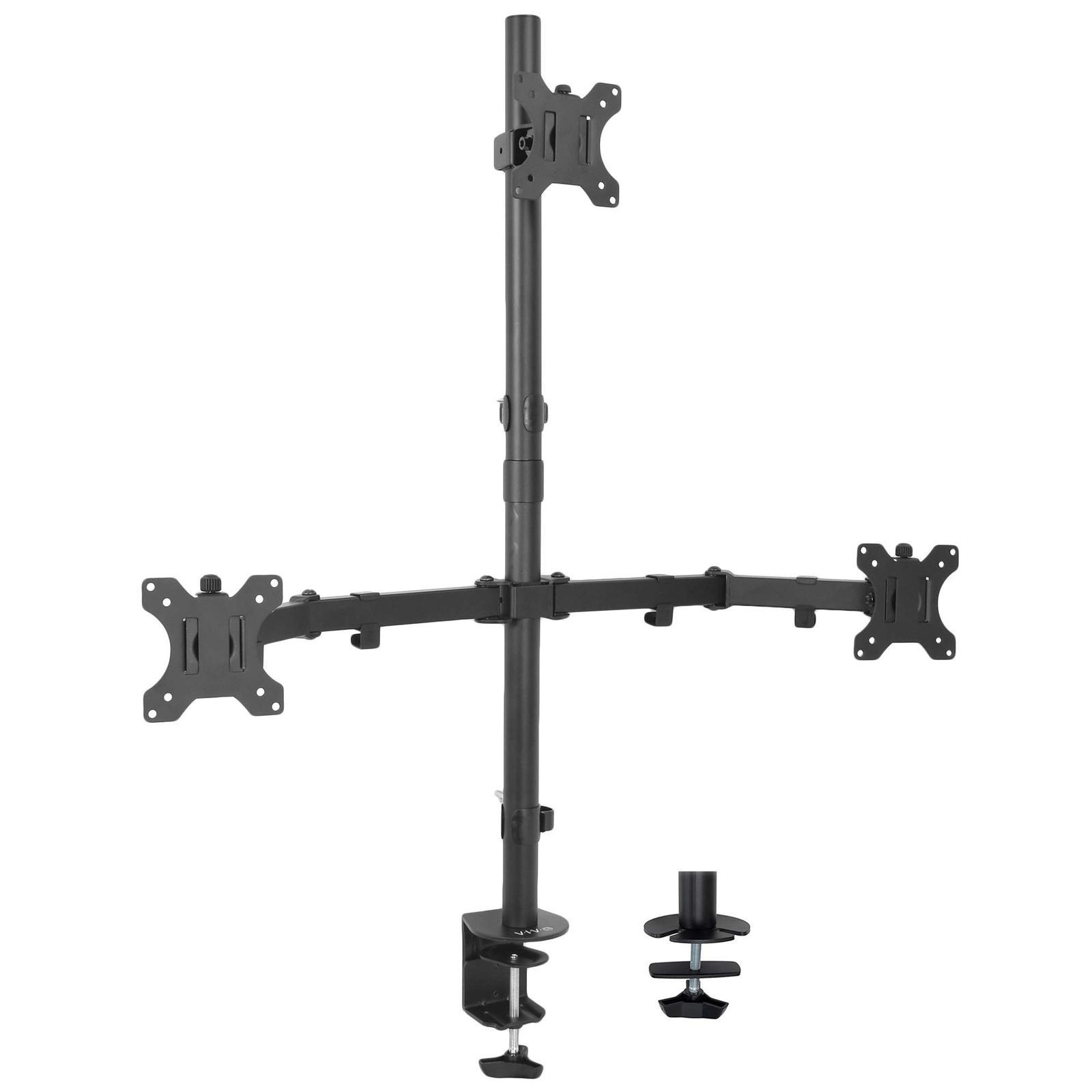 VIVO Triple LCD Monitor Desk Mount Stand Heavy Duty and Fully Adjustable, 3 S...
