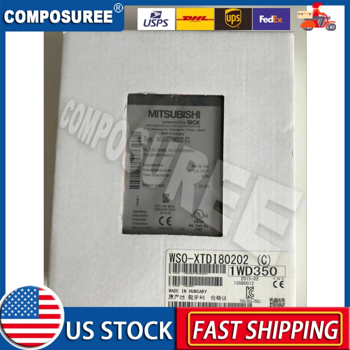1 pc MITSUBISHI New WSO-XTDI80202 WS0-XTDI80202 Controller Fast Shipping