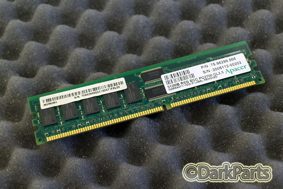Apacer 75.96299.55 512MB Memory RAM PC2700R
