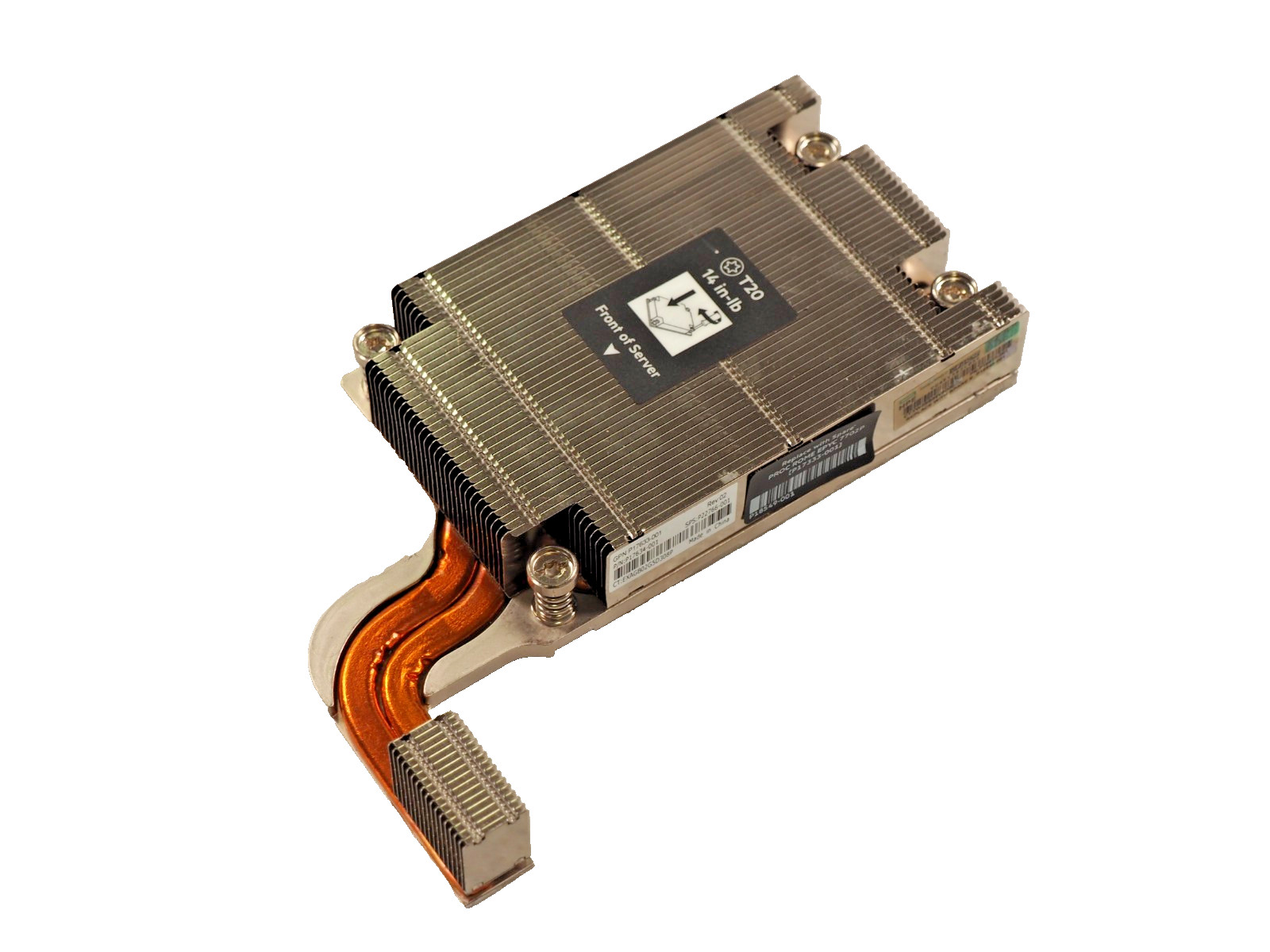 HPE P17634-001 ProLiant DL325 Gen10 + High Performance AMD Heatsink P22766-001