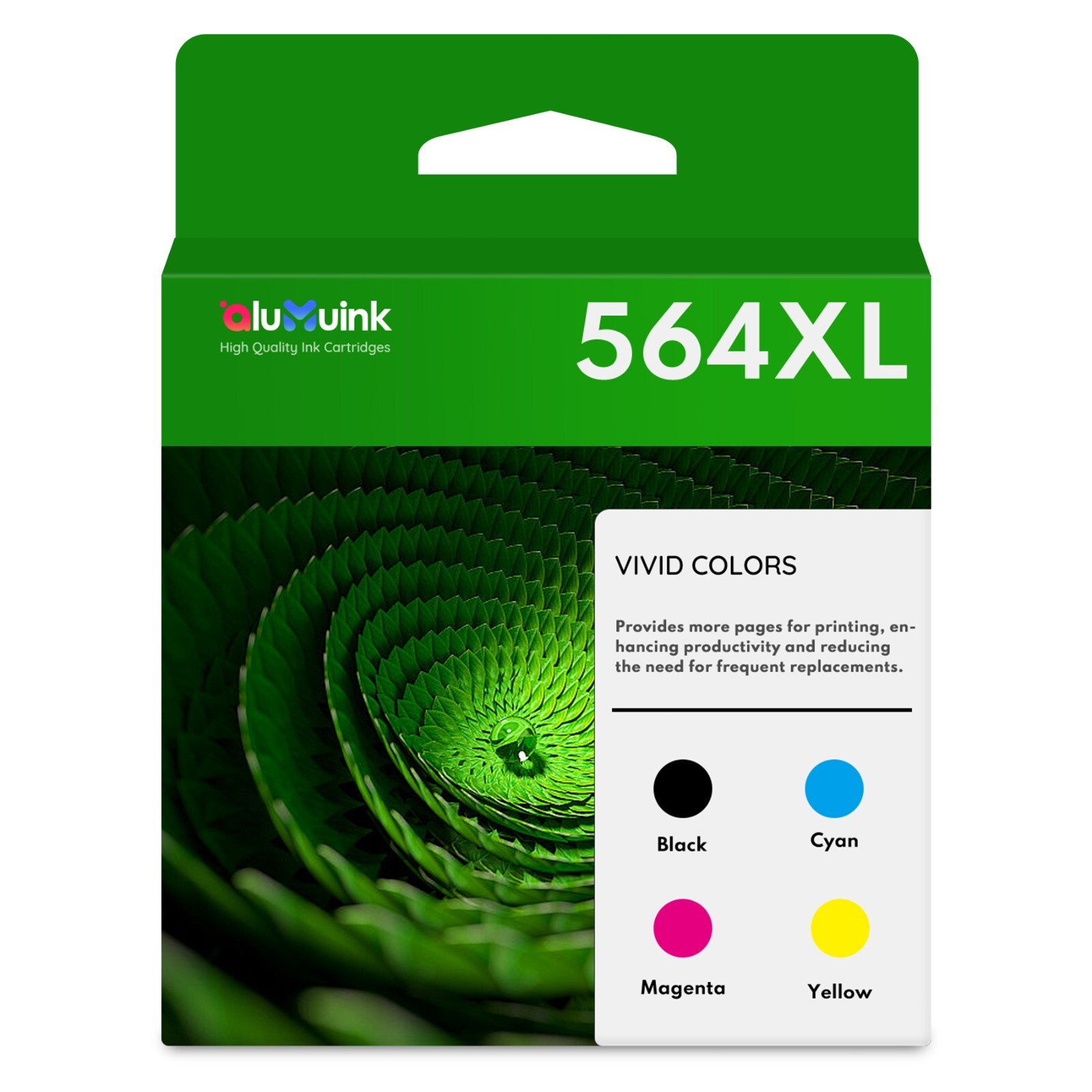 564XL 564 XL Ink 4PK Color Replacement for HP 564 Combo DeskJet 3520 3521 3522