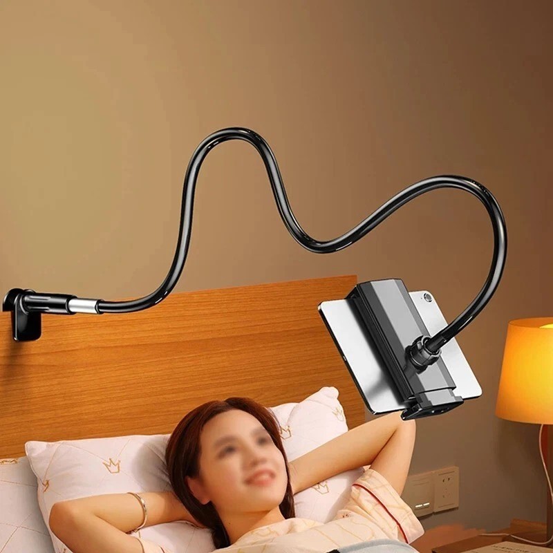 Tablet Bracket for Bed Desk Gooseneck Tablet Stand Flexible Long Arm Clamp 11
