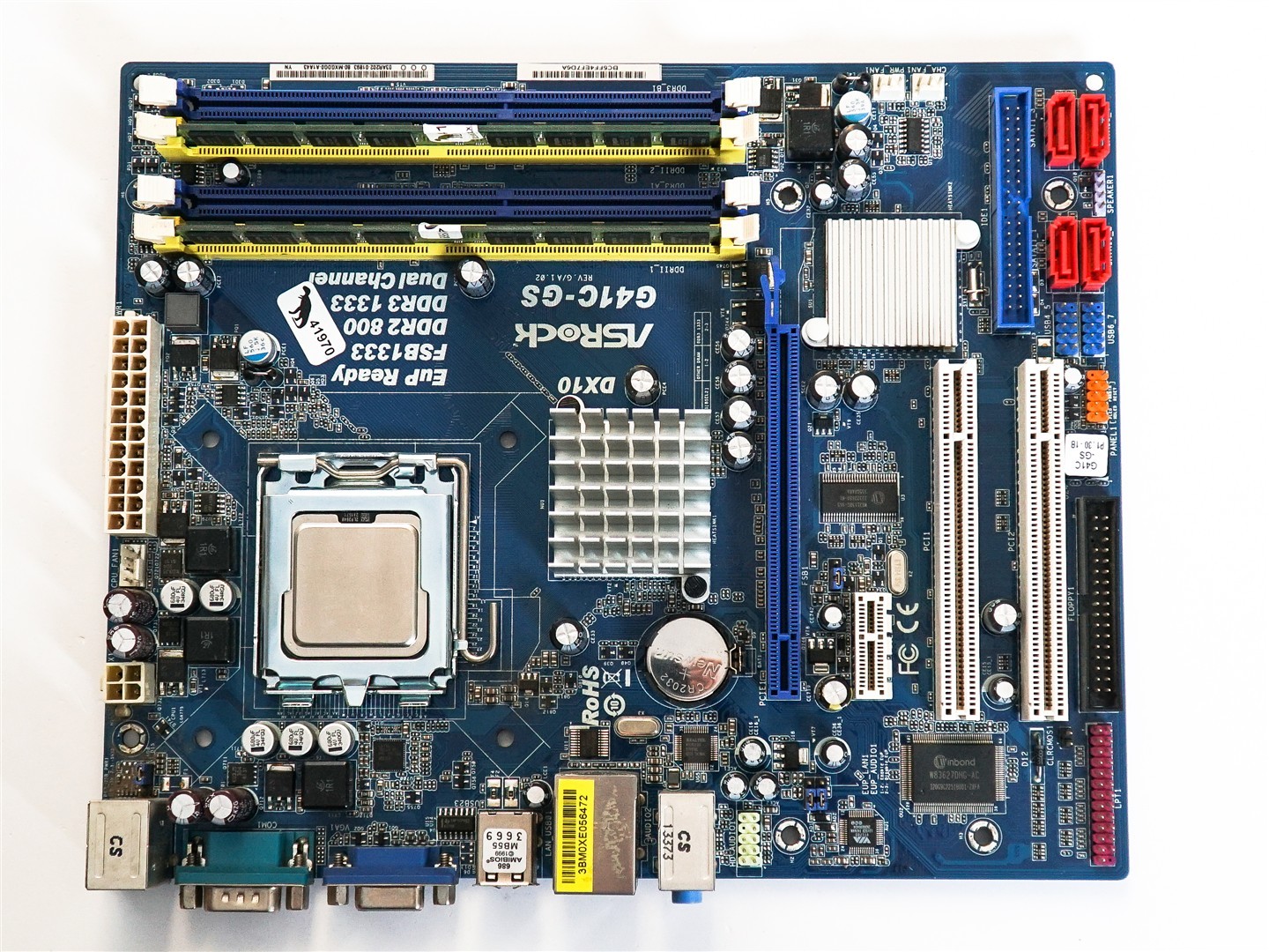 ASROCK G41C-GS + Intel Core2 Duo E8400 3.0GHz + 4GB DDR2 800MHz mATX