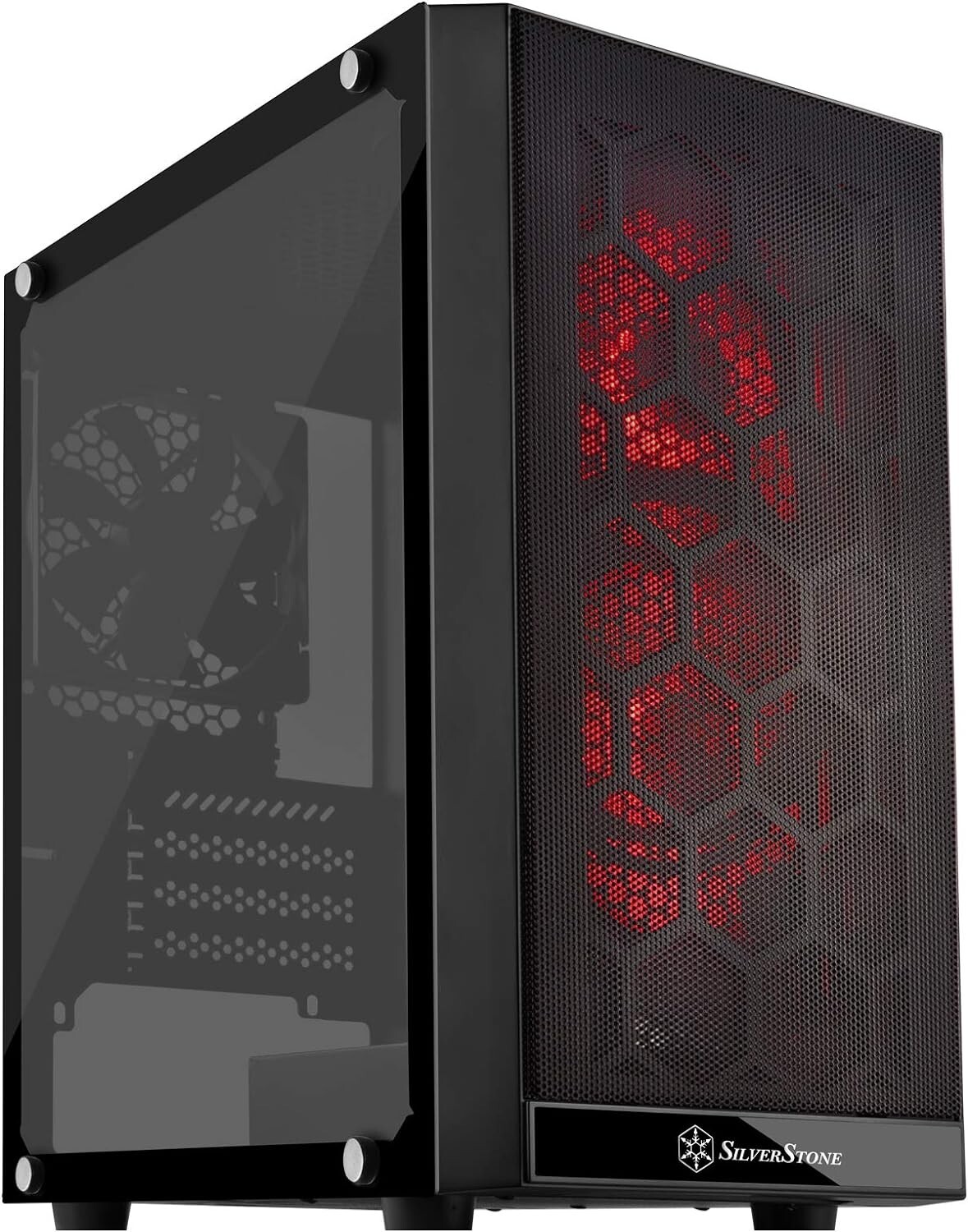 SilverStone Technology SST-PS15B-RGB Micro-ATX Computer Case with Tempered Glass