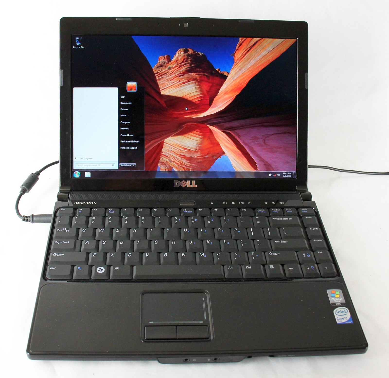 DELL INSPIRON 1318 ~ Core2Duo/13.3"/4G RAM/250G HD/WIN7/SERVICED ~ NEW BATTERIES