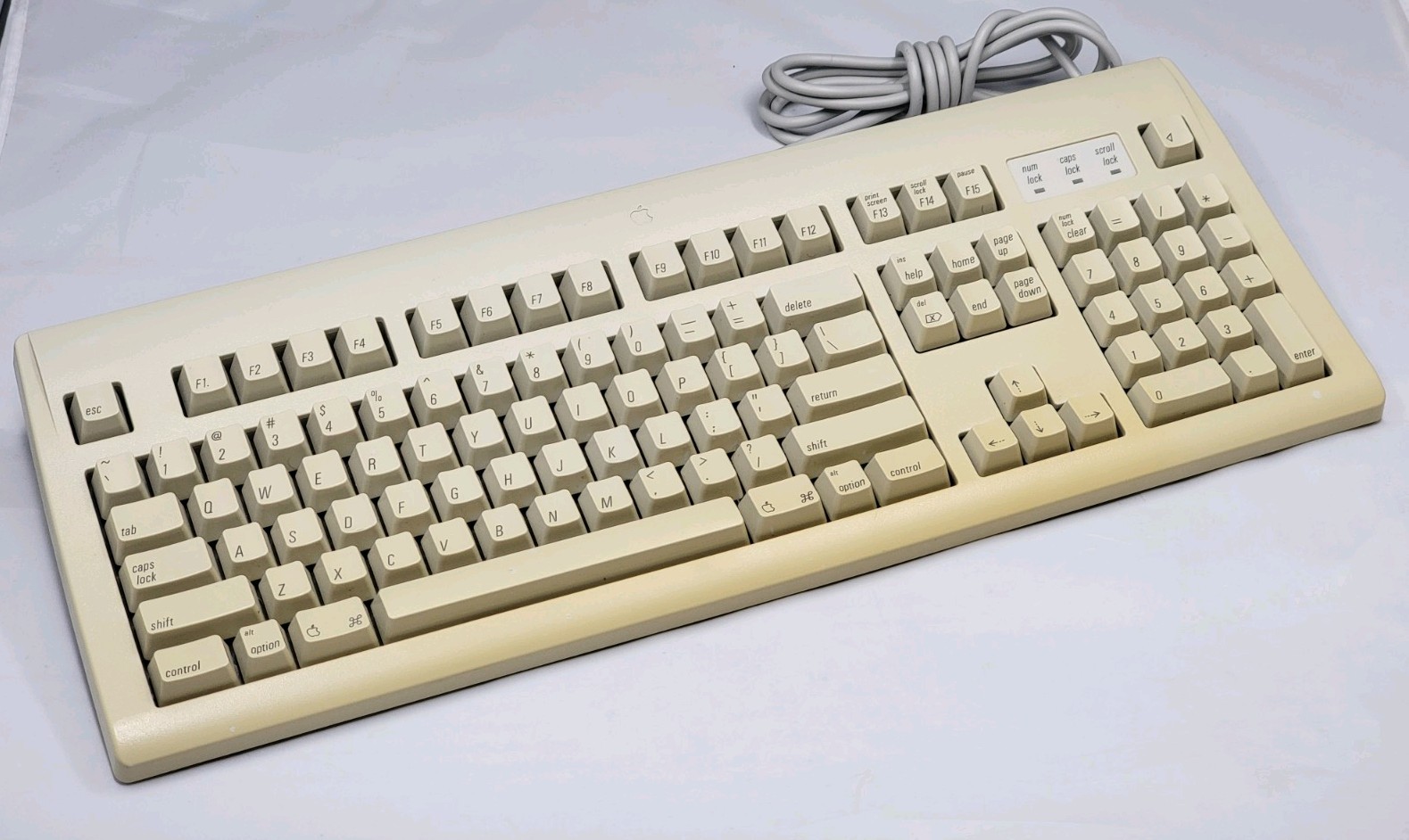 Vintage Apple Design Keyboard Model M2980 Macintosh ADB - Tested Working