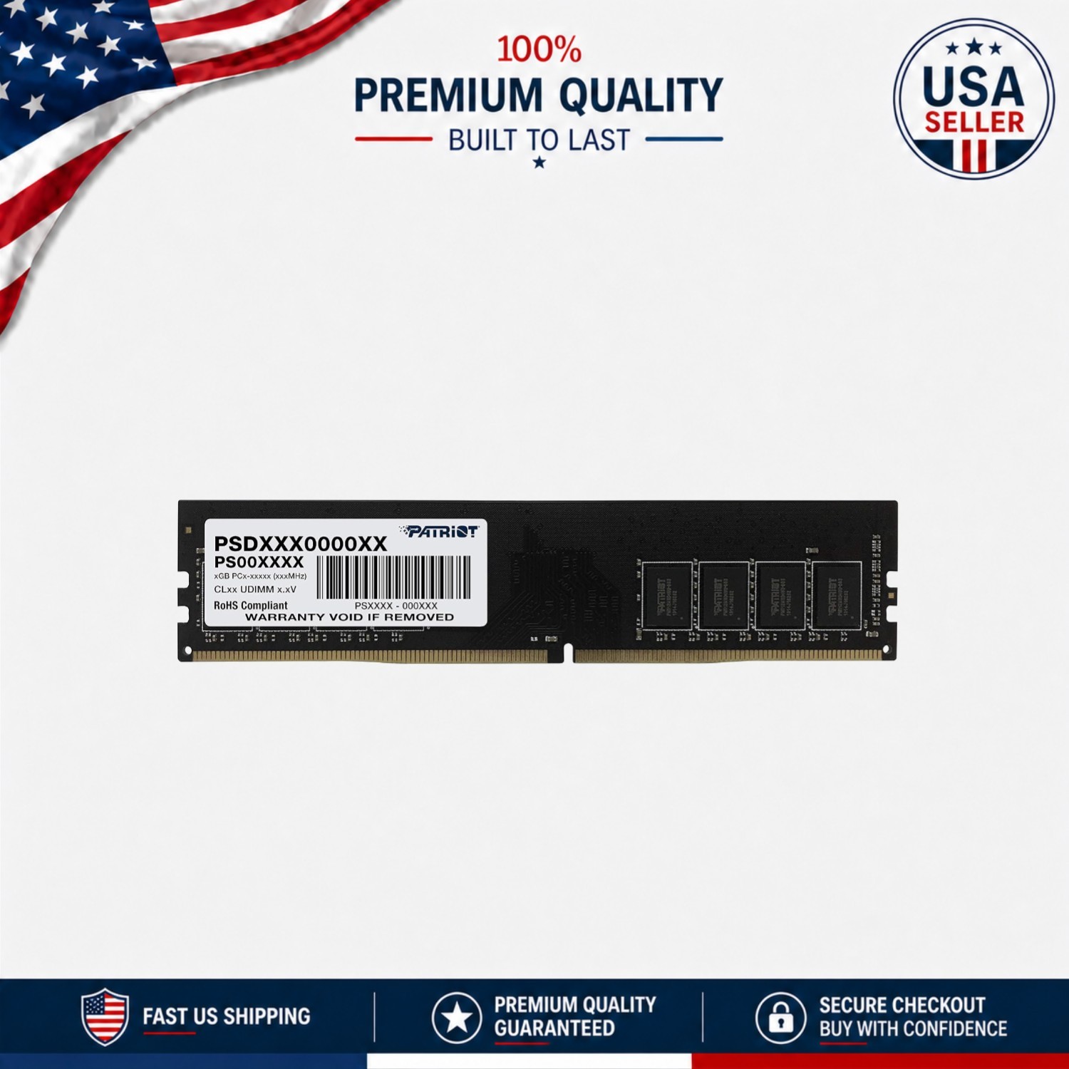 Upgrade Your PC: Patriot 8GB DDR4 3200MHz Non-ECC Memory for Optimal Performance