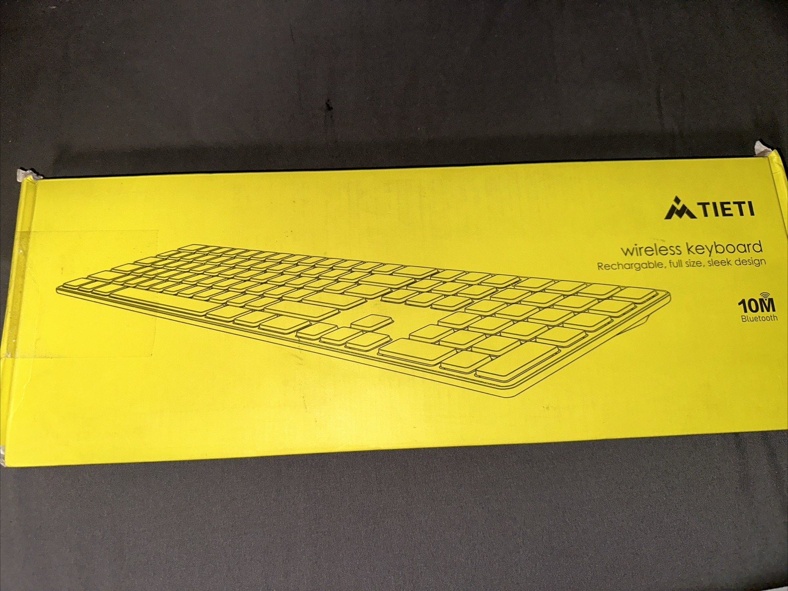 TIETI K01R 2.4G Slim Compact Wireless Keyboard w/ Numeric Keypad