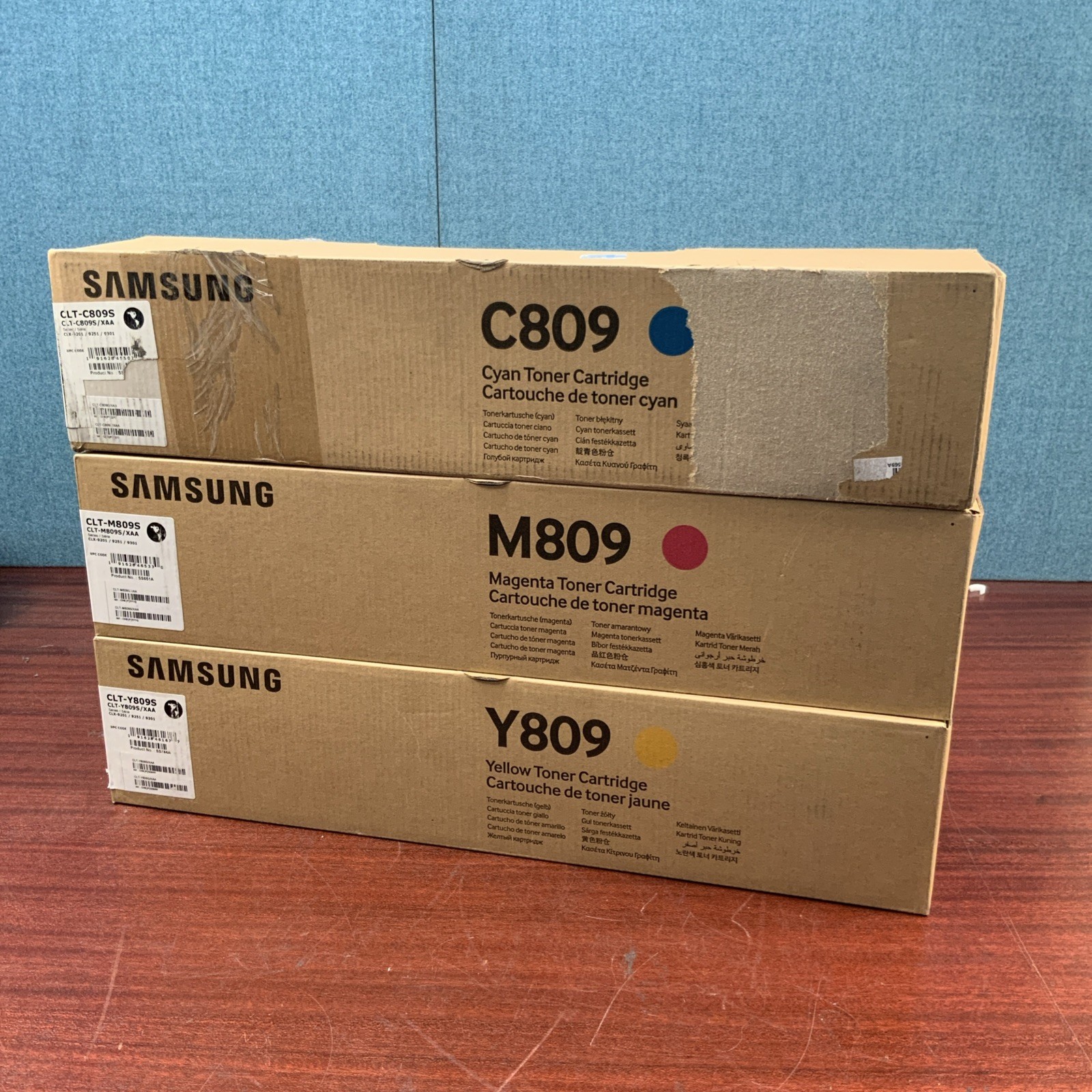 Samsung CLT-809 Toner Cartridge Set Y/M/C NEW Genuine For MultiXpress
