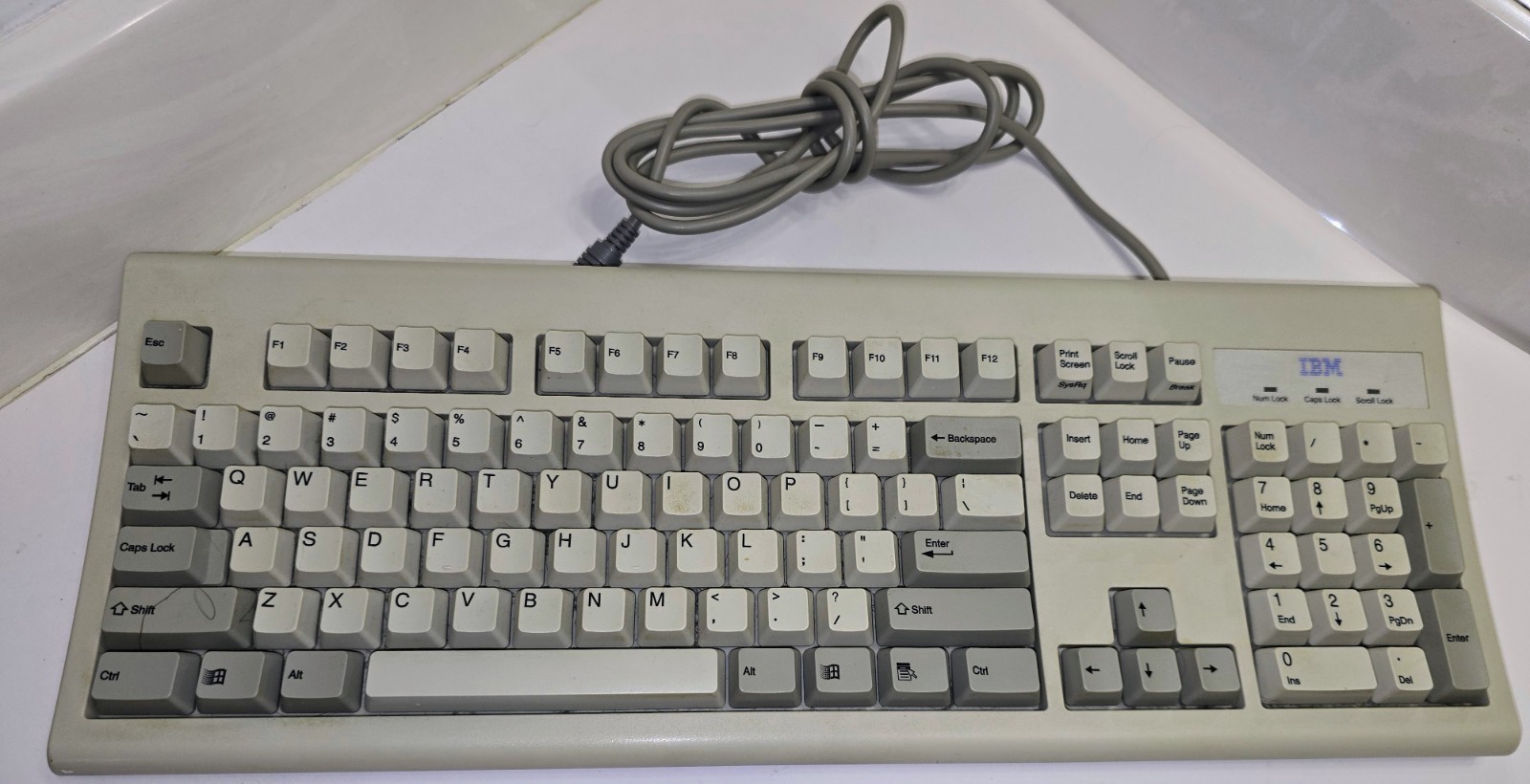 IBM KB-8923 Vintage PS/2 Wired Keyboard - Classic 1998 IBM Keyboard