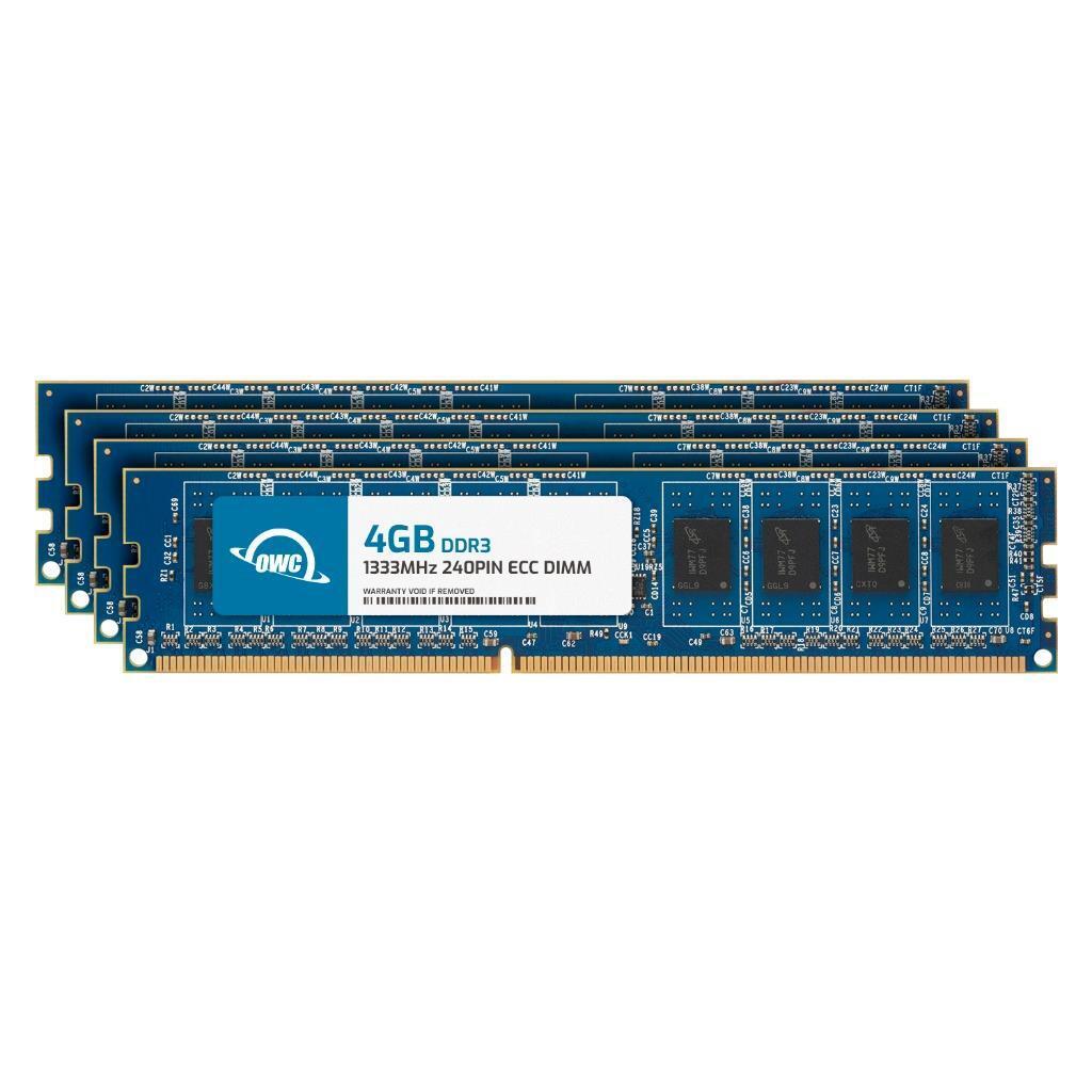 OWC 16GB (4x4GB) DDR3L 1333MHz 2Rx8 ECC Unbuffered 240-pin DIMM Memory RAM
