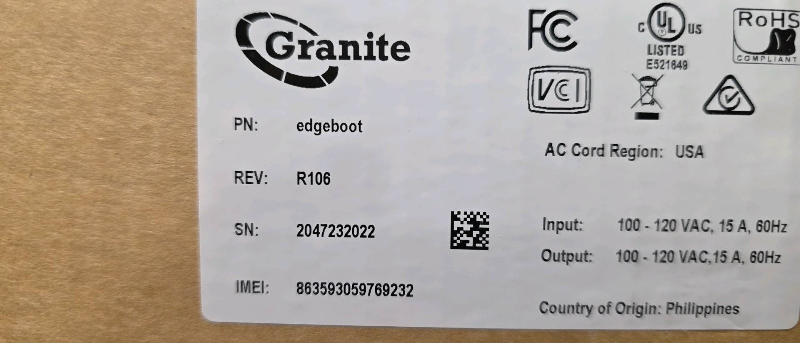 NEW Granite Edgeboot R106
