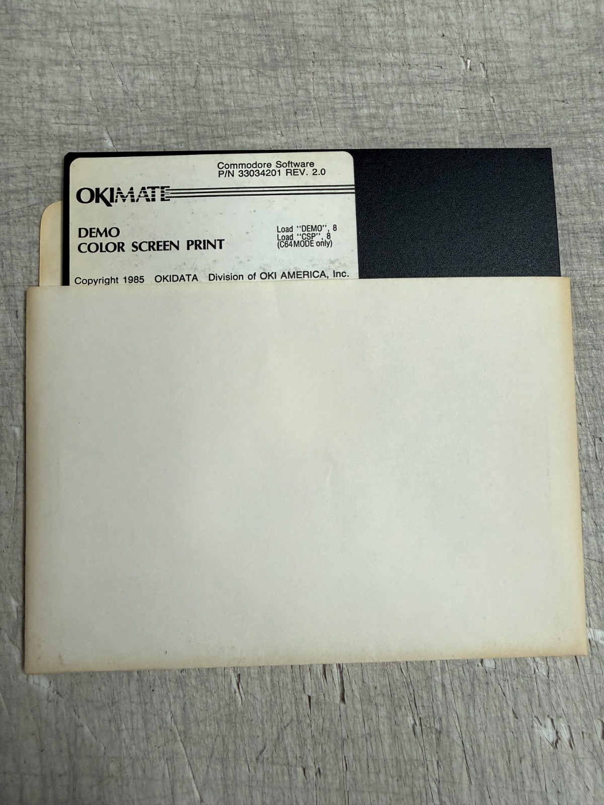 ITHistory (1985) Commodore Software:  OKIMATE 20 Demo Color Screen Print OF