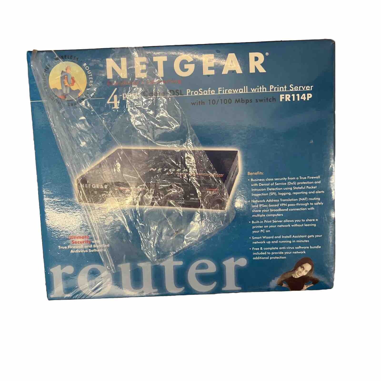 Netgear FR114P 100 Mbps 4-Port 10/100 Wireless Router (FR114PNA)