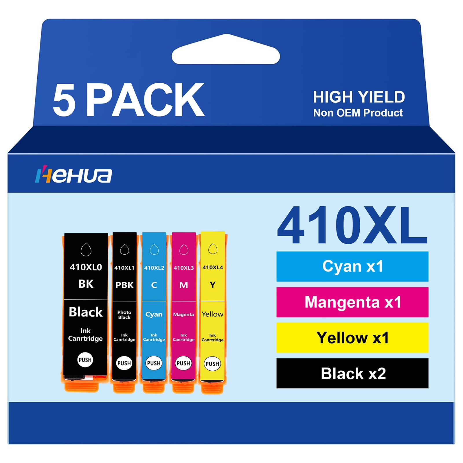5P T410XL 410XL Ink Cartridges for Epson Expression Home XP-830 XP-630 XP-7100