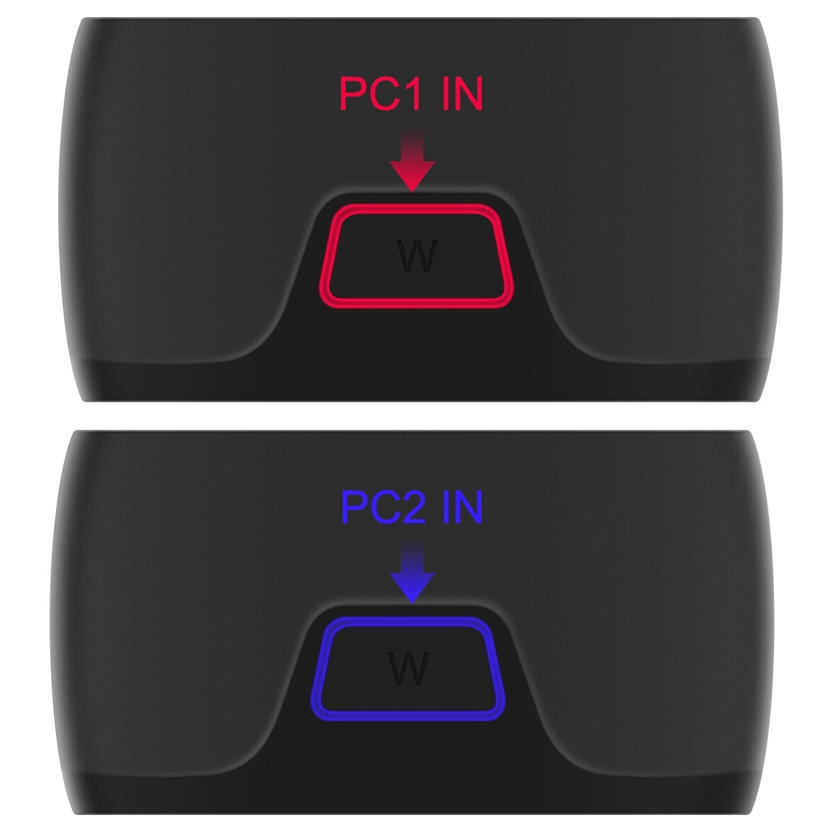 Hdmi kvm switch 4k 30hz 2-in 1-out switch shared keyboard, mouse, printer switch