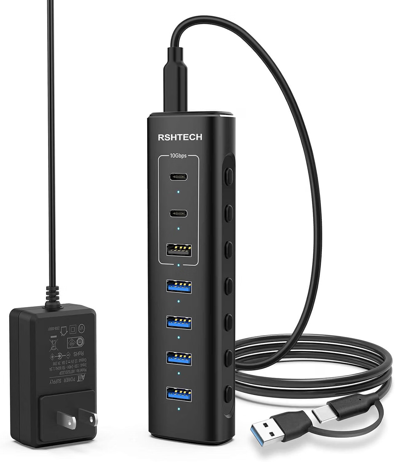 Powered USB & USB C Hub