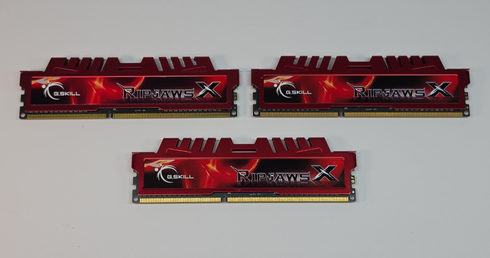 G.SKILL Ripjaws X 12GB 3x4GB DDR3 2133MHz PC3-17000 CL9 Gaming RAM Red