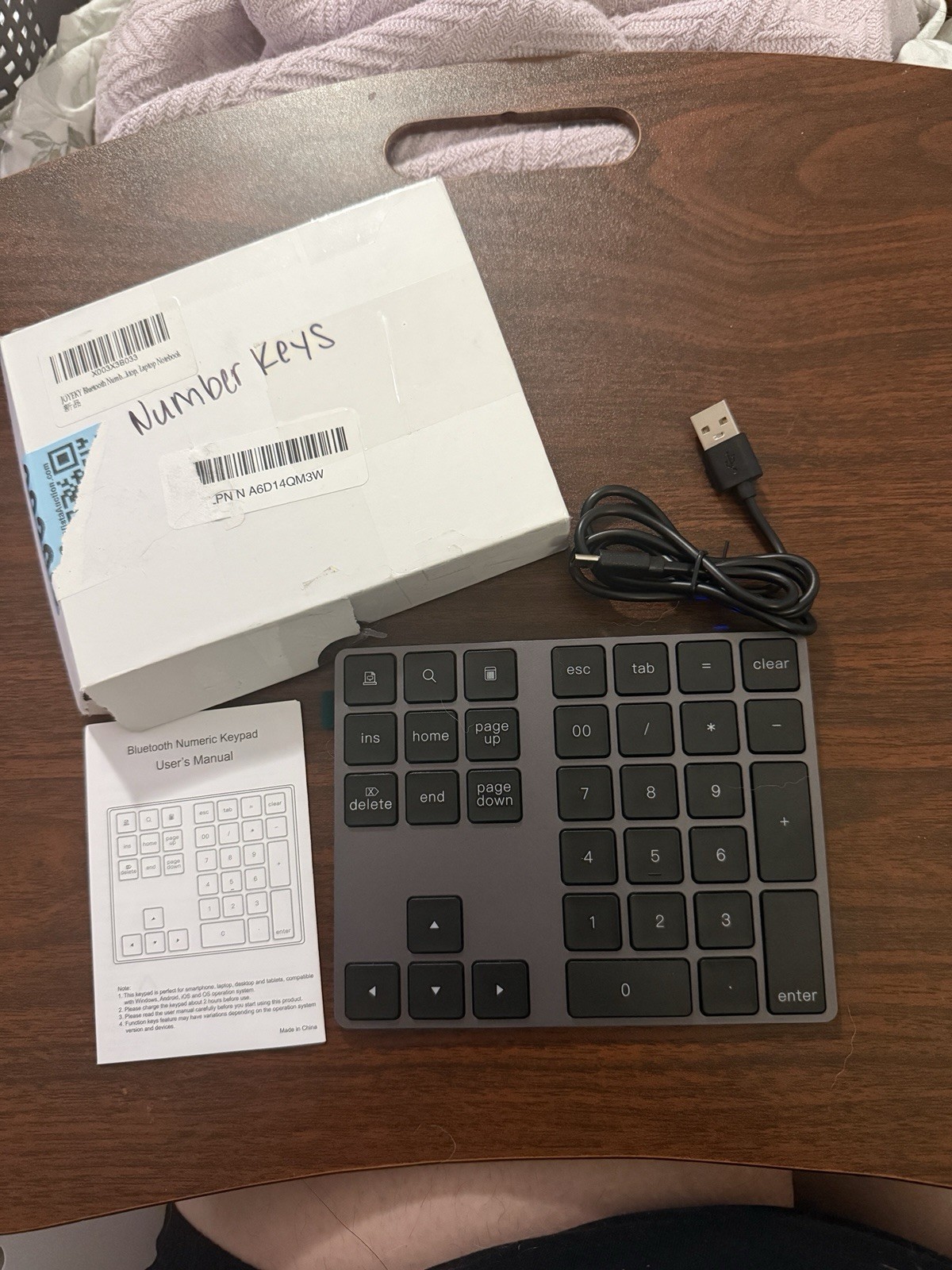 Joyeky Bluetooth 34 Keys Numeric Keypad Brand New