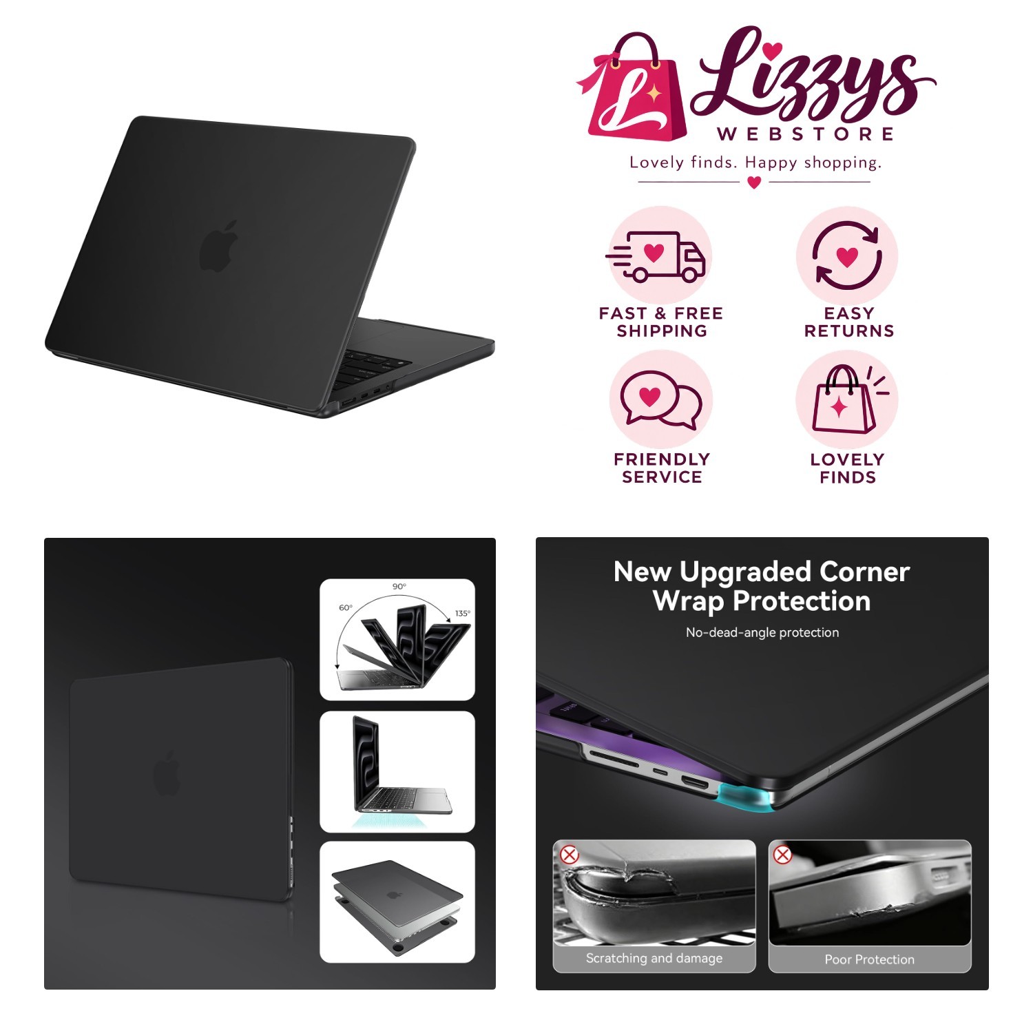 Sleek Anti-Fingerprint MacBook Pro 14-inch Case - Slim Fit & Durable Design