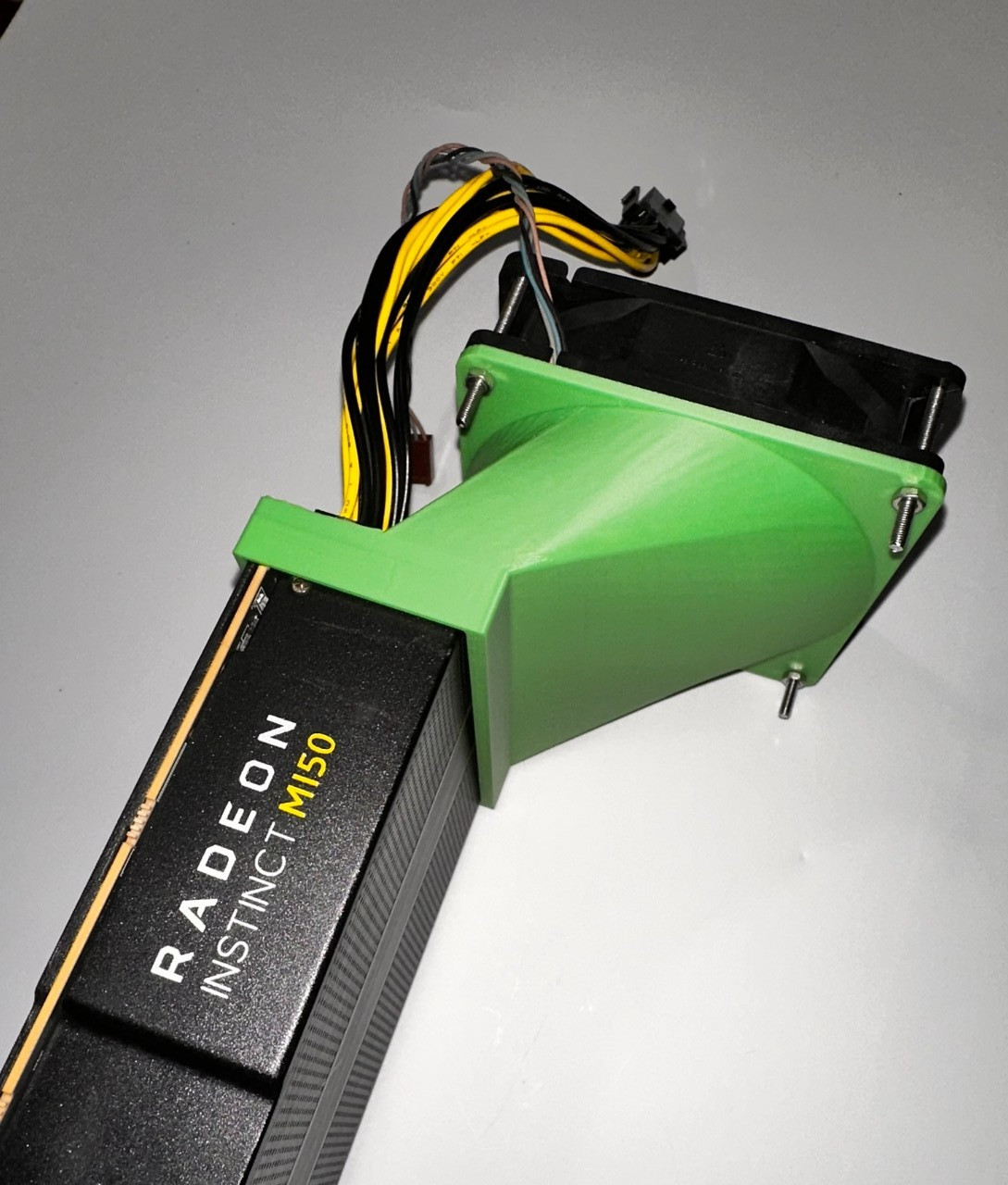 92mm GPU COOLING FAN SHROUD - AMD RADEON MI60 MI50 MI25 (Fan NOT Included)
