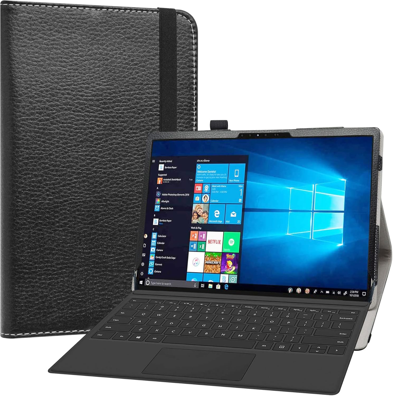 Compatible with Dell Latitude 7320 Case,PU Leather Slim Folding Stand Cover for