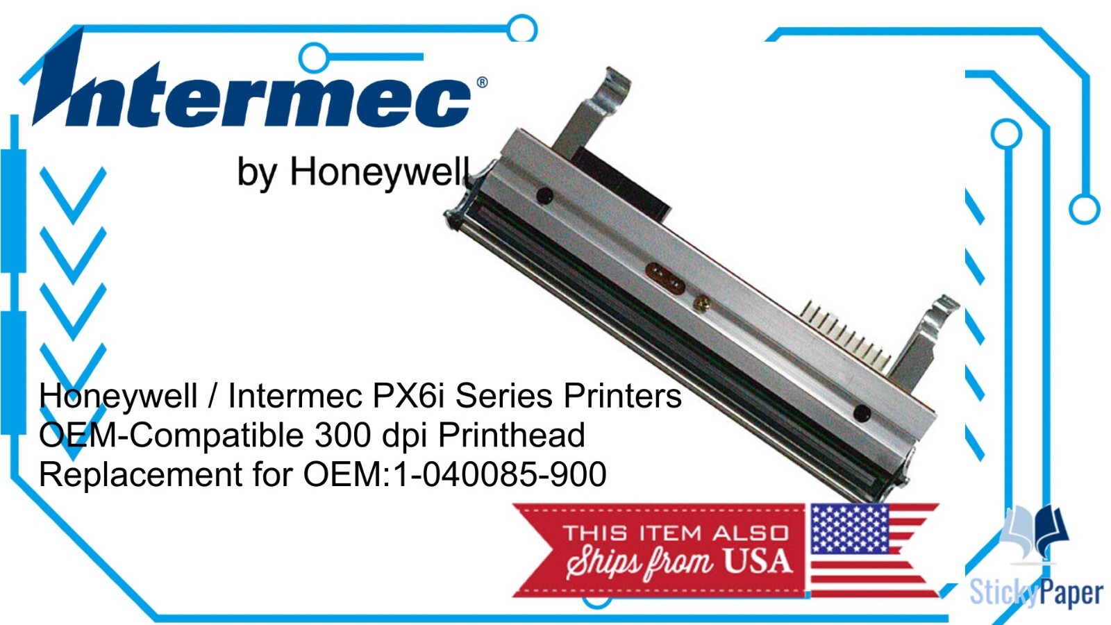 Honeywell / Intermec PX6i/PX6e 300 dpi Compatible Printhead (1-040085-900)