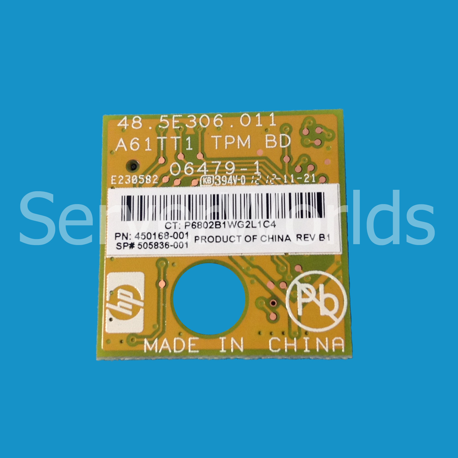 HP 505836-001  Trusted Platform Kits 450168-001 488069-B21 used, tested