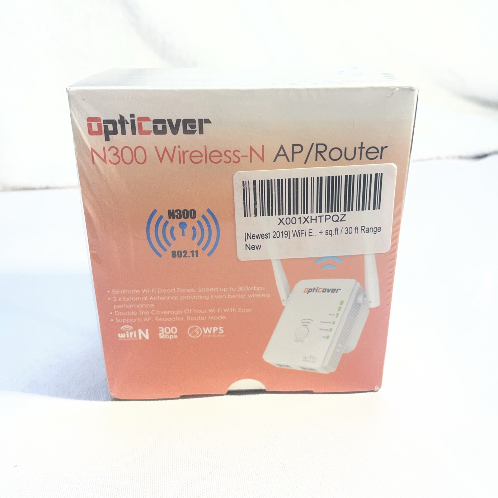 Factory Sealed OptiCover N300 Wireless-N AP/Router W/Two External Antennas White