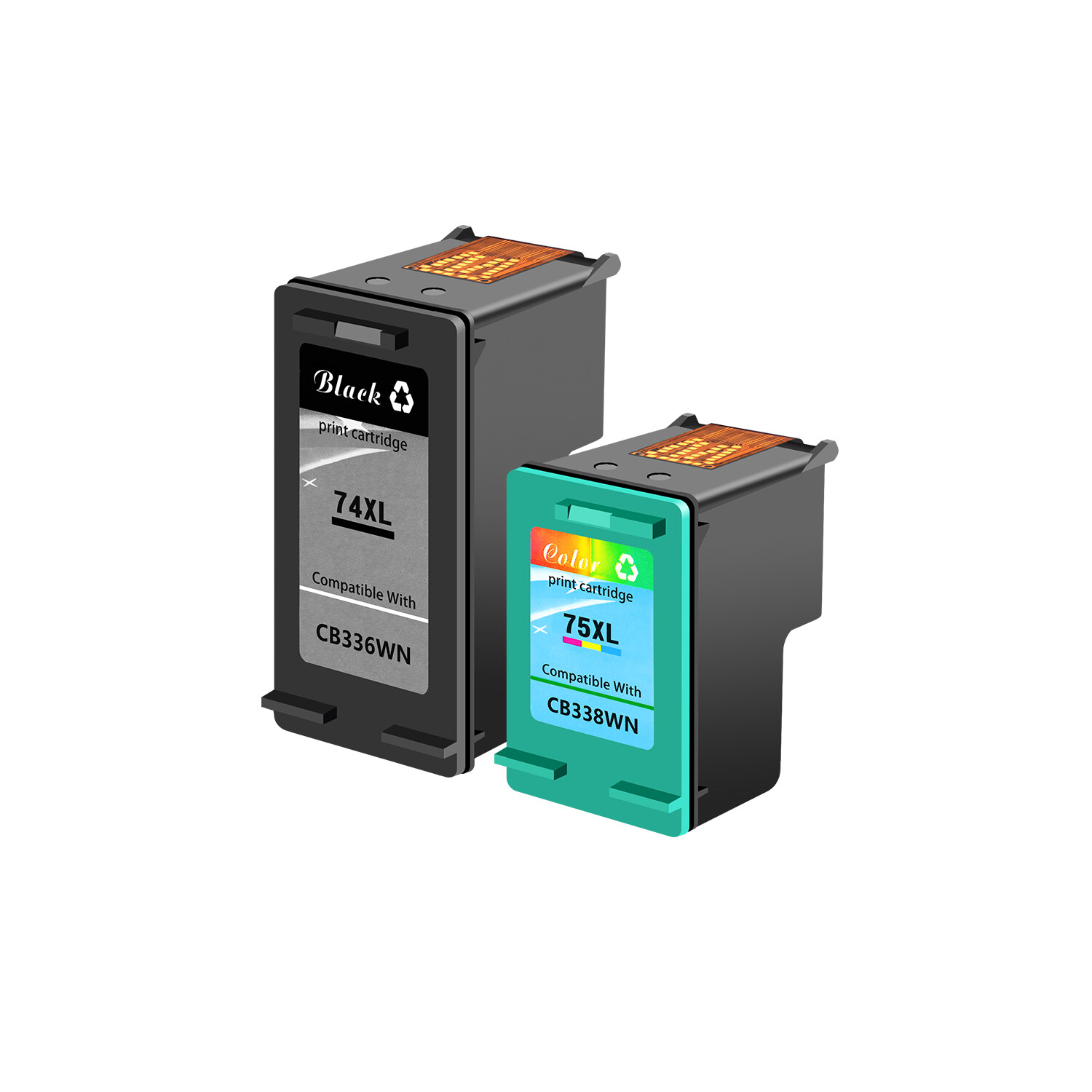 74XL 75XL Ink Cartridge replacement for HP Photosmart C4280 C4599 D4360 J6480